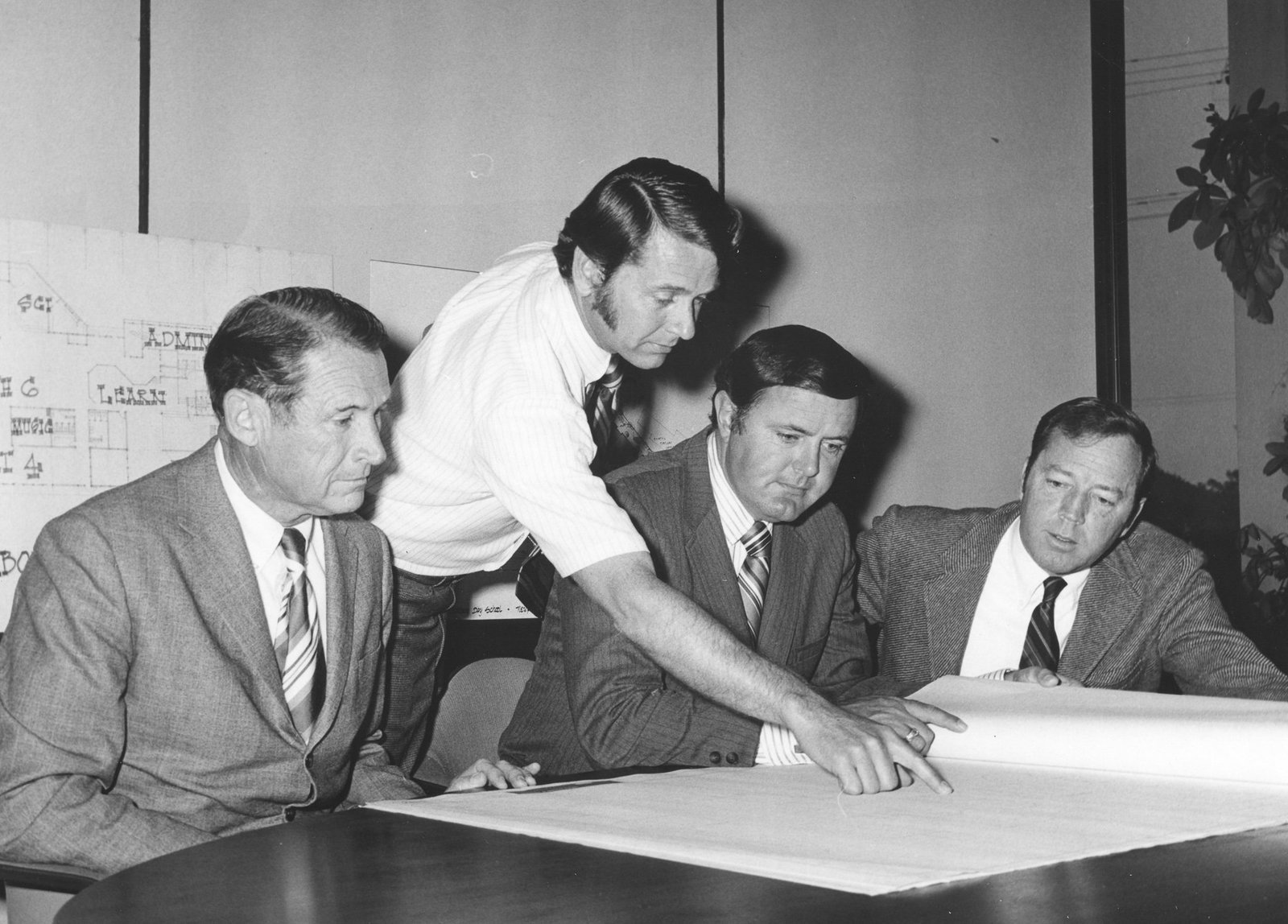 Image: Building Plans for Original Schoolhouse, ca. 1969