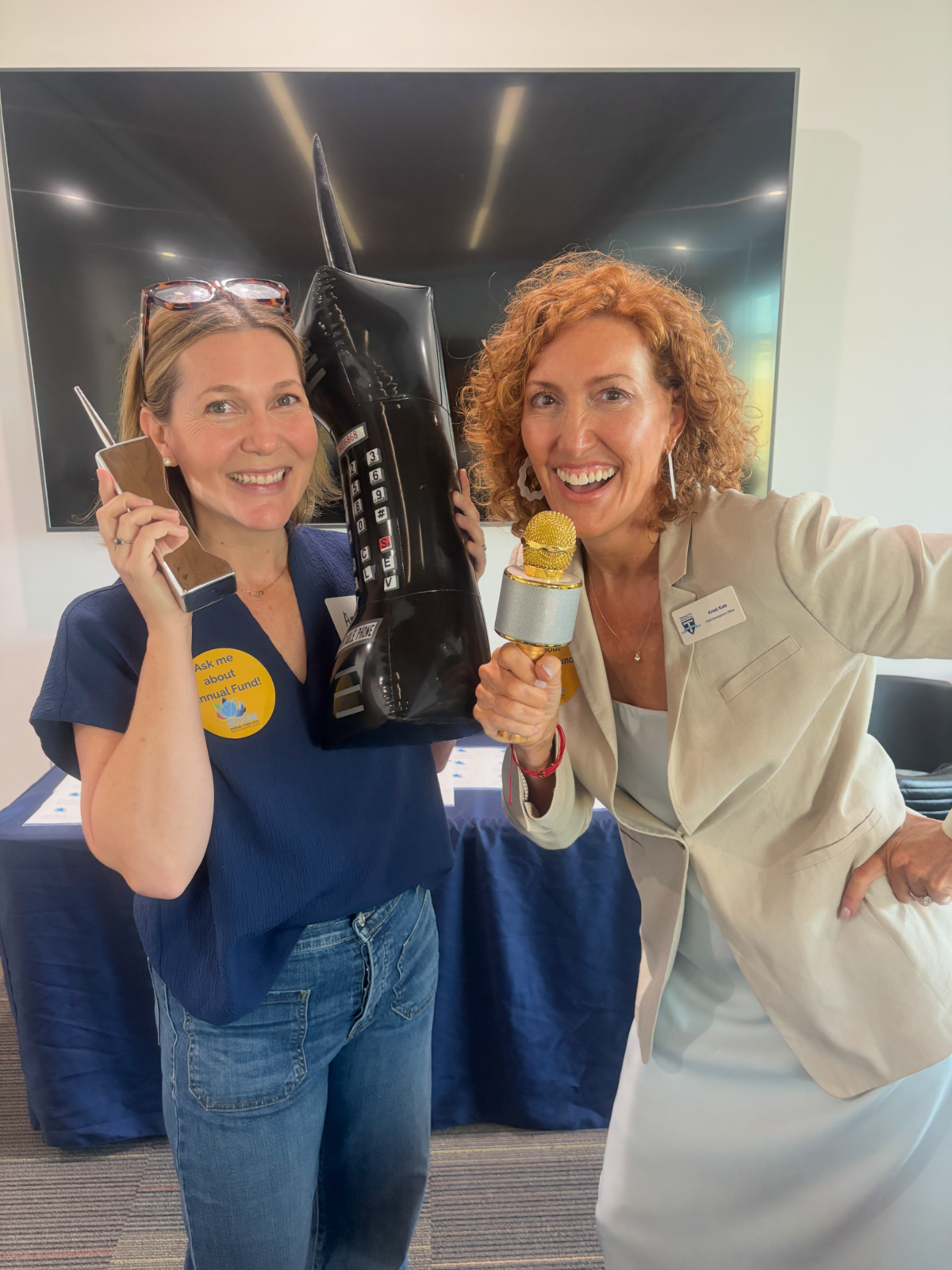 Image: Board Chair Anne Harrington and Chief Development Officer Kristi Katz