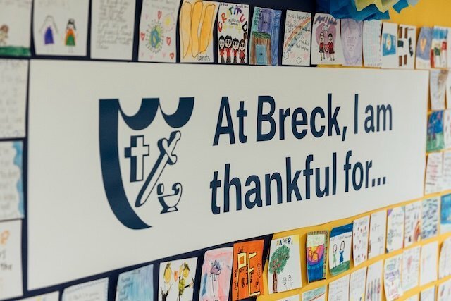 Image: Lower School Gratitude Wall 2024