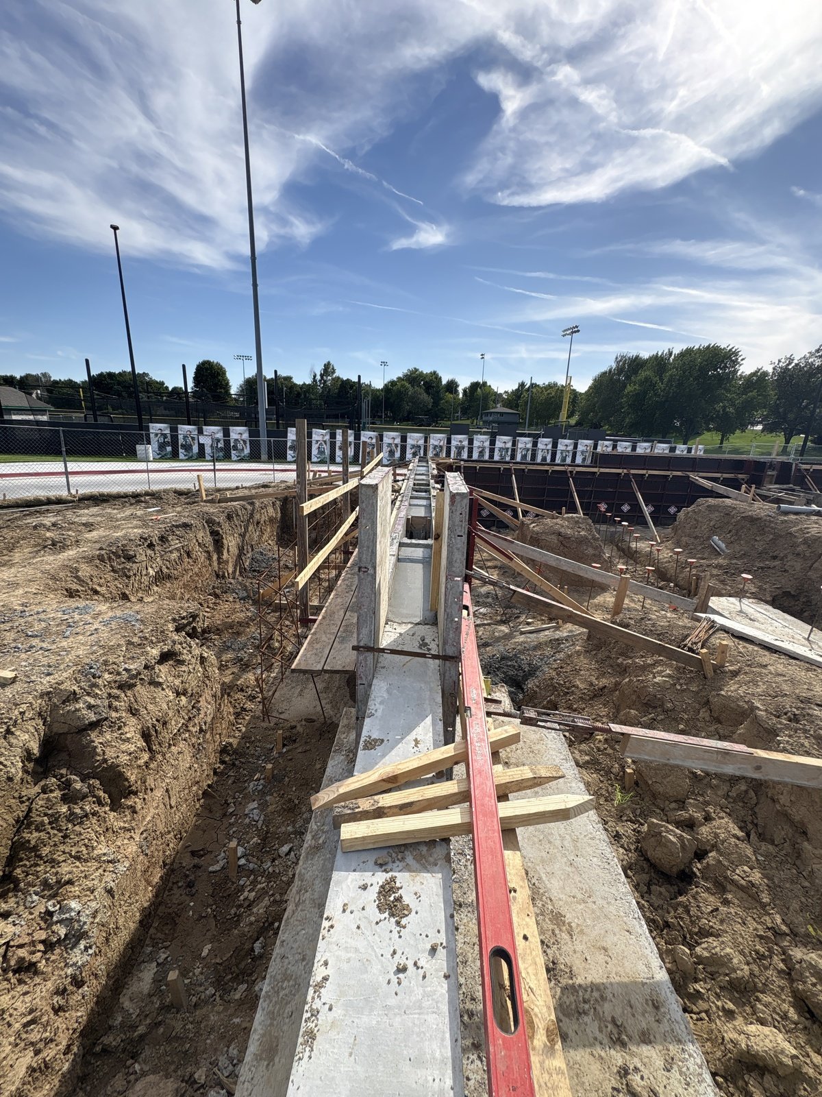 Image: September East footing wall