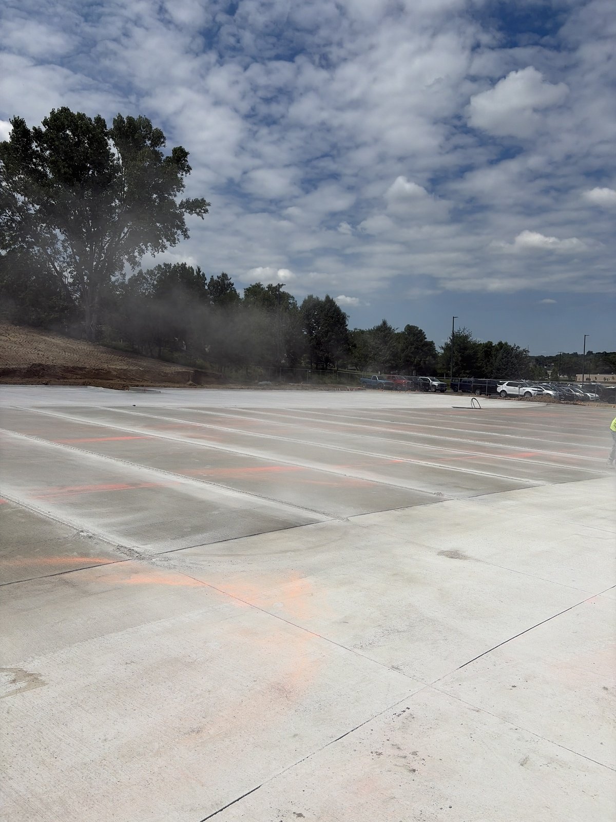 Image: August Parking Lot Work