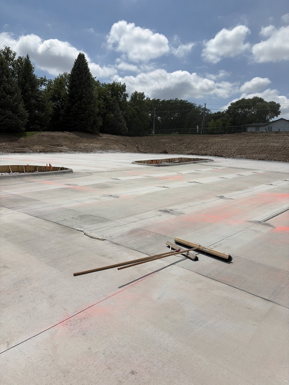 Image: August Parking Lot Work