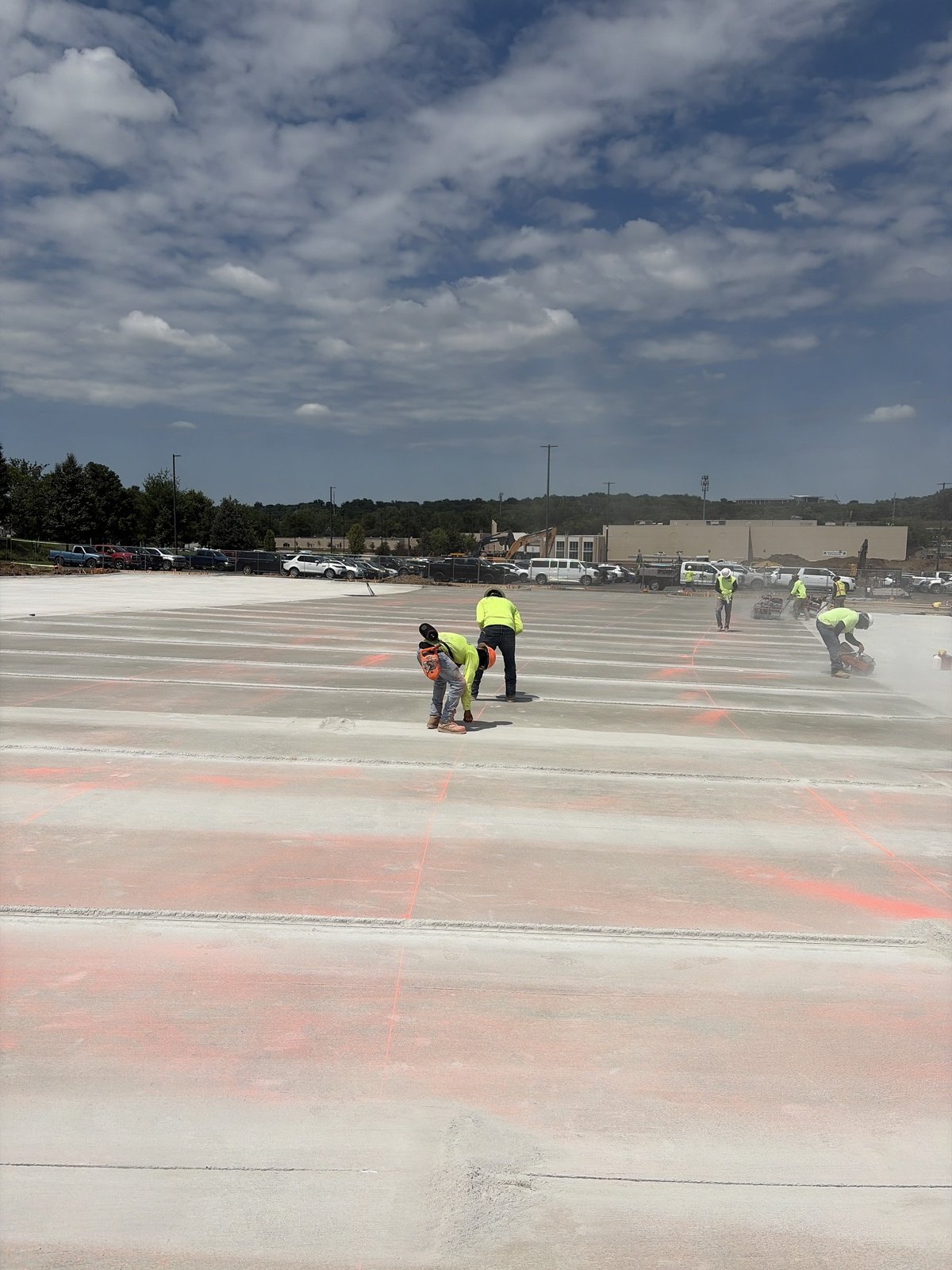 Image: August Parking Lot Work