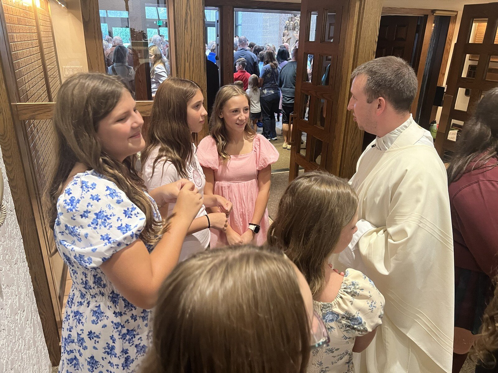 Image: WE ARE SO THANKFUL FOR FR. MICHAEL DREVITCH AND OUR TEMPORARY HOME AT ST. MARIA GORETTI.