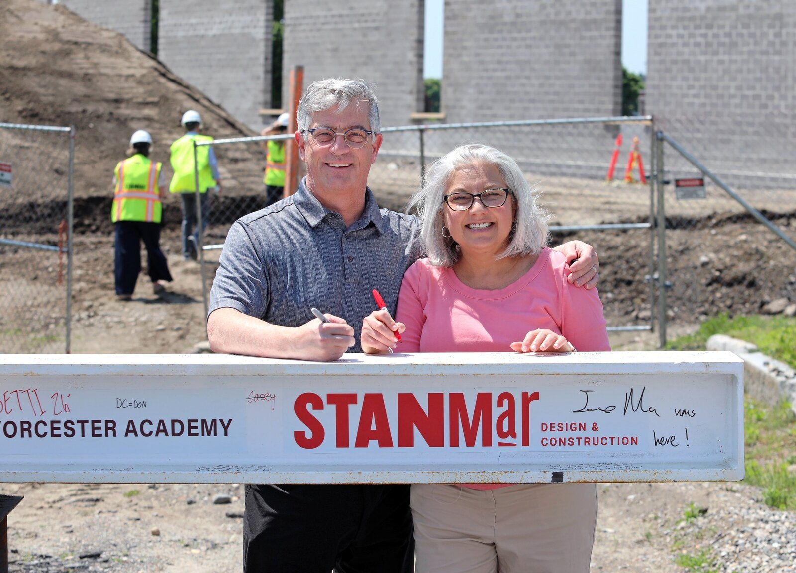 Image: Capozzoli Athletic Center Beam Signing