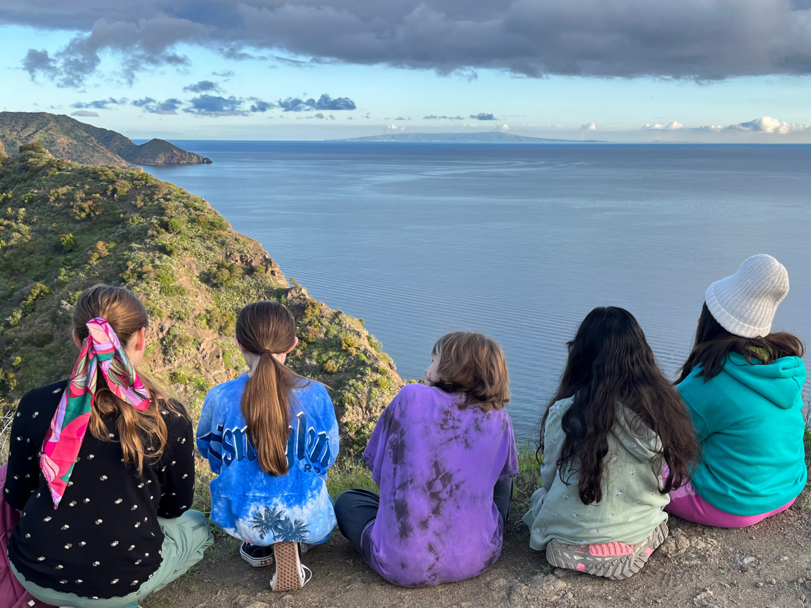 Image: VCES 5th graders enjoying the view from Catalina Island during their 3-day trip to CIMI (Catalina Island Marine Institute).