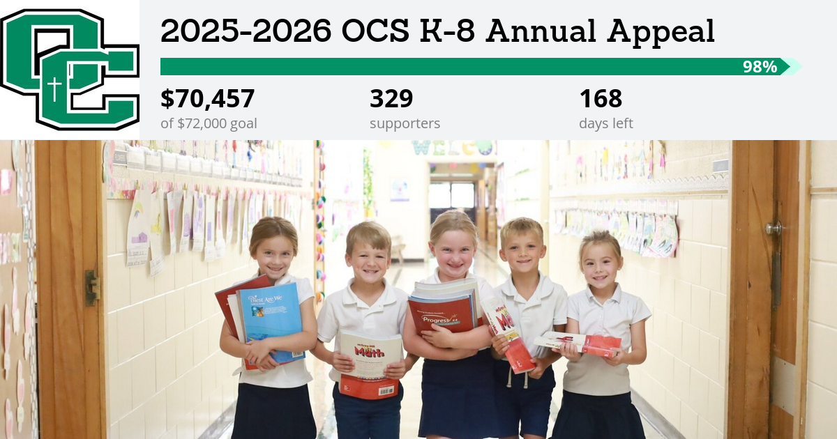20252026 OCS K8 Annual Appeal Owensboro Catholic Schools