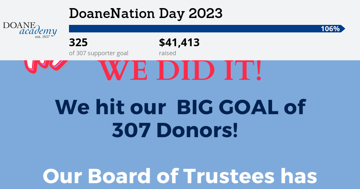 DoaneNation Day 2023 | Doane Academy
