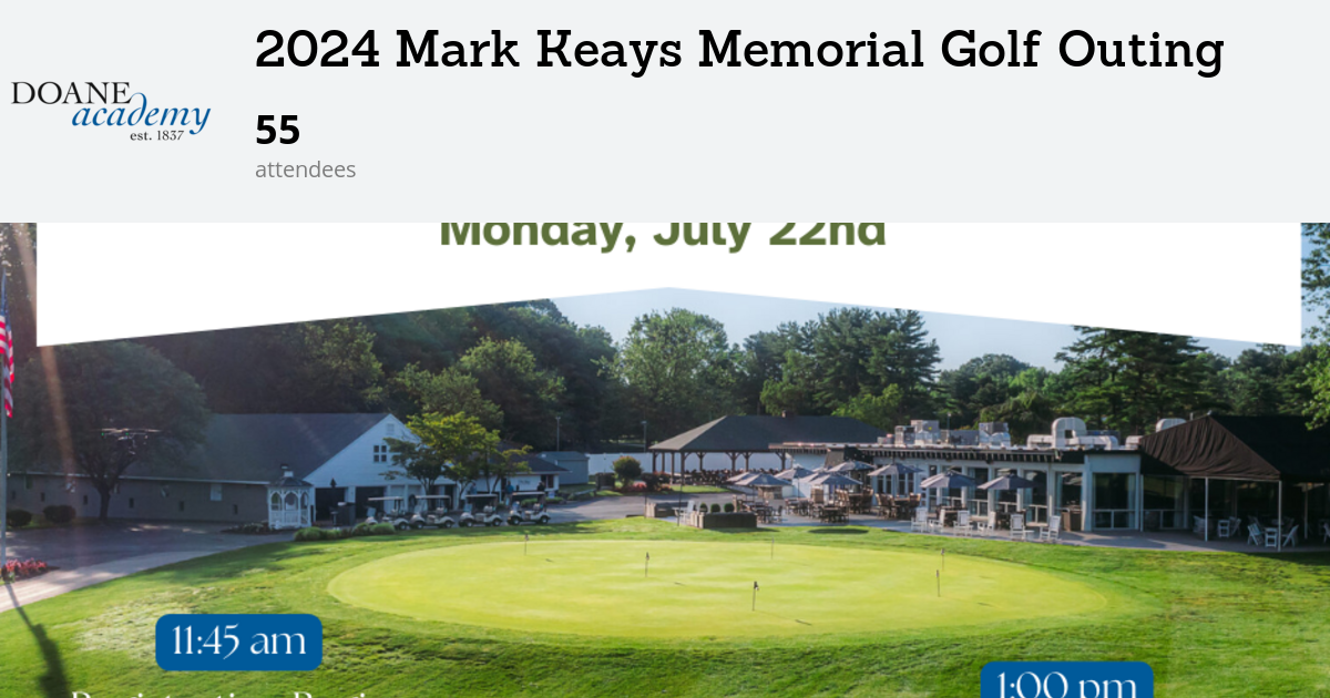 2024 Mark Keays Memorial Golf Outing | Doane Academy