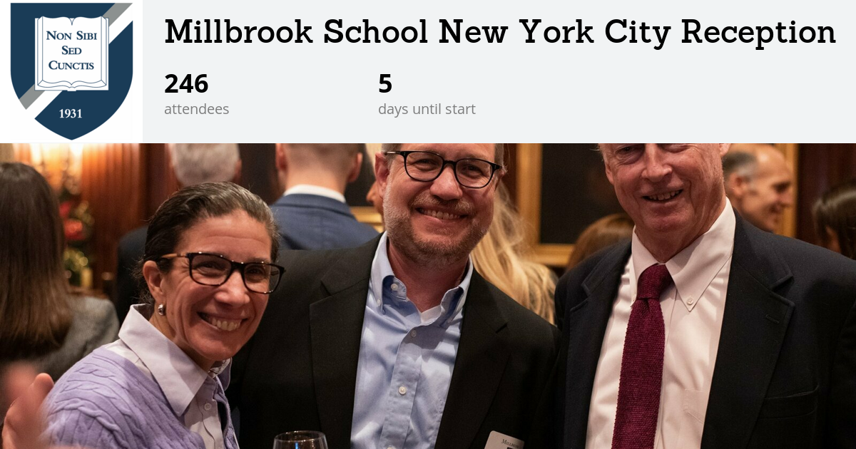 Millbrook School New York City Reception Millbrook School