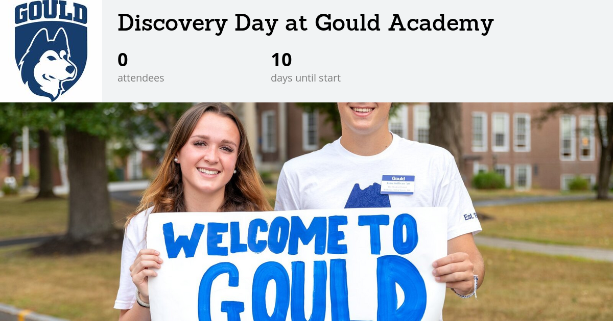Discovery Day at Gould Academy Changed to Spring Open House, April 17