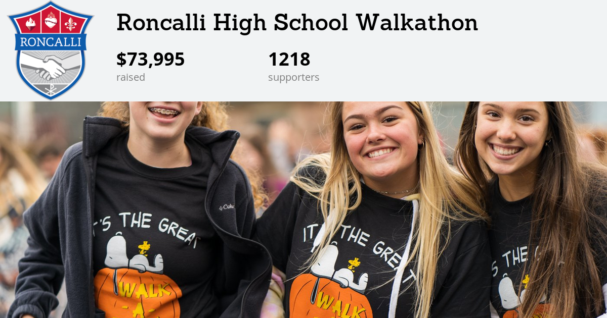 Roncalli High School Walkathon Roncalli High School