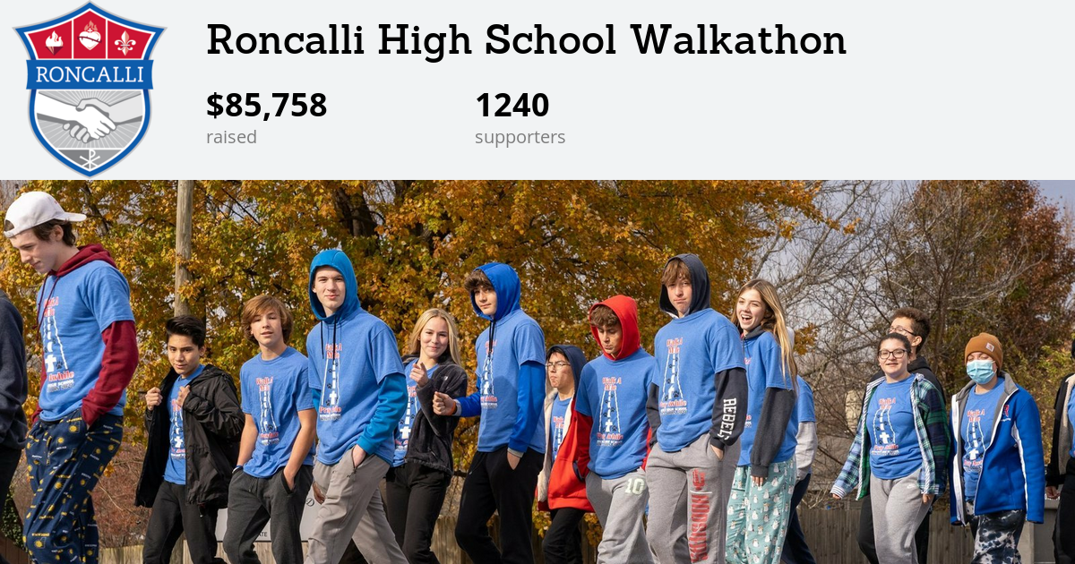 Roncalli High School Walkathon Roncalli High School