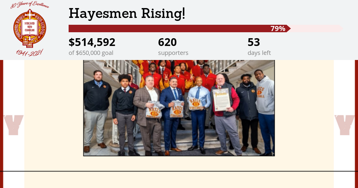 Hayesmen Rising! Cardinal Hayes High School