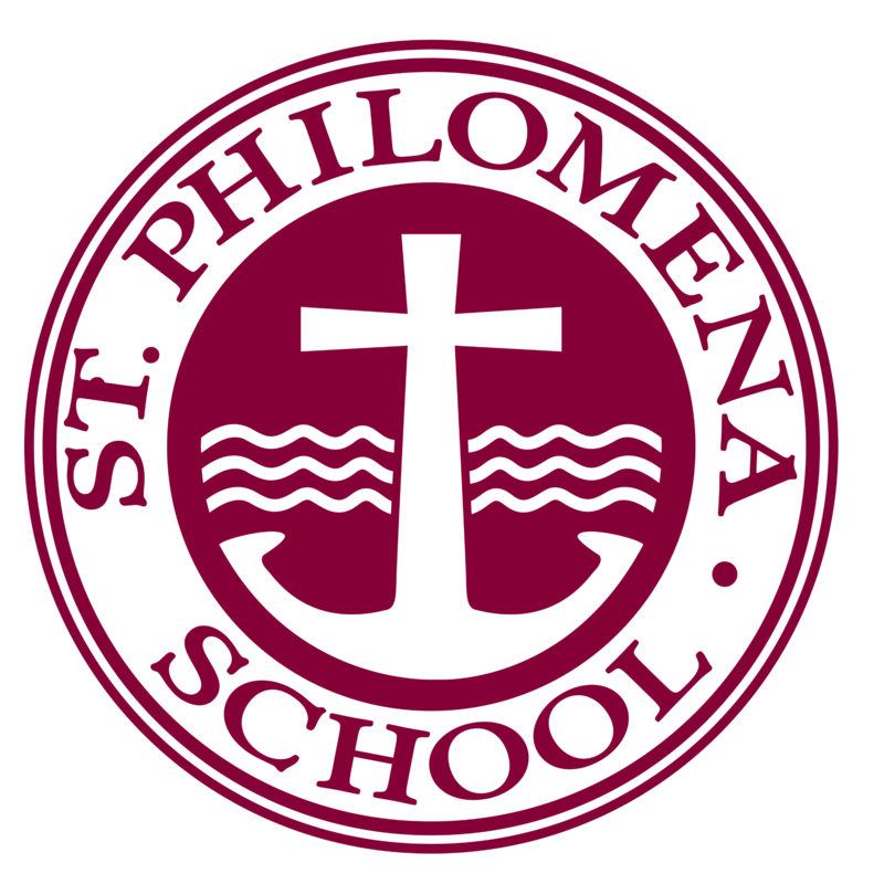 Saint Philomena School of the Sacred Heart logo