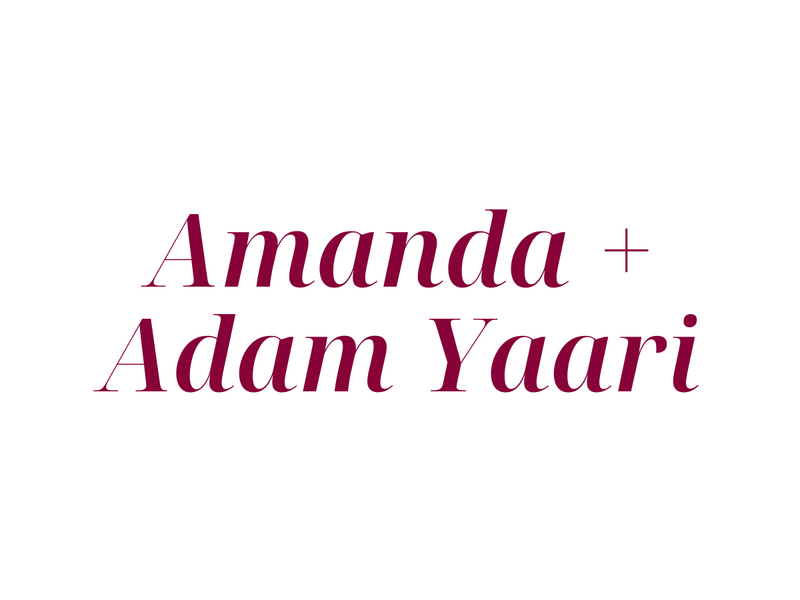 Amanda + Adam Yaari
