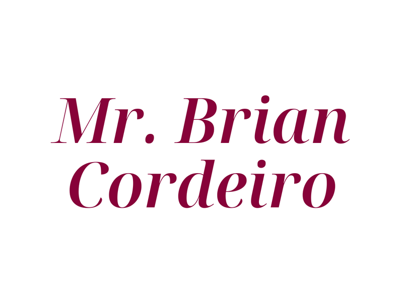 Mr. Brian Cordeiro